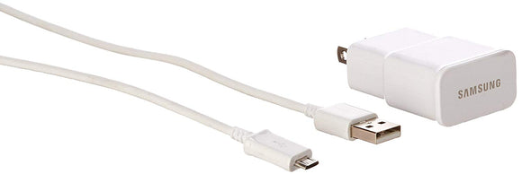 Samsung OEM Universal Travel Charger for Samsung Galaxy S3/S4/Note 2 and Other Smartphones - Non-Retail Packaging - White