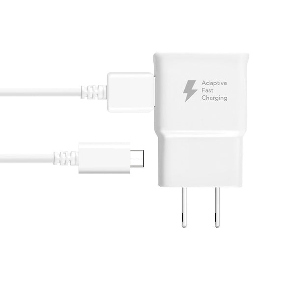 Adaptive Fast Charger Compatible with Samsung Galaxy Tab Pro S [Wall Charger + Type-C USB Cable] Dual voltages for up to 60% Faster Charging! WHITE