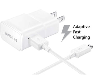 Adaptive Fast Charger Compatible with Samsung Galaxy J1 Nxt [Wall Charger + 5 Feet USB Cable] WHITE