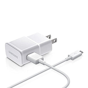 Samsung Charge Adapter with 5 Ft USB Sync Charging Cable - Non-Retail Packaging - White