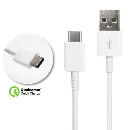 Authentic Galaxy S8 Active USB to Type-C Charging and Transfer Cable. (White / 3.3Ft)