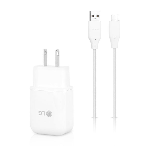 LG G5 & Nexus 5X USB Type C (USB-C) Cable & Fast Charge Wall Charger