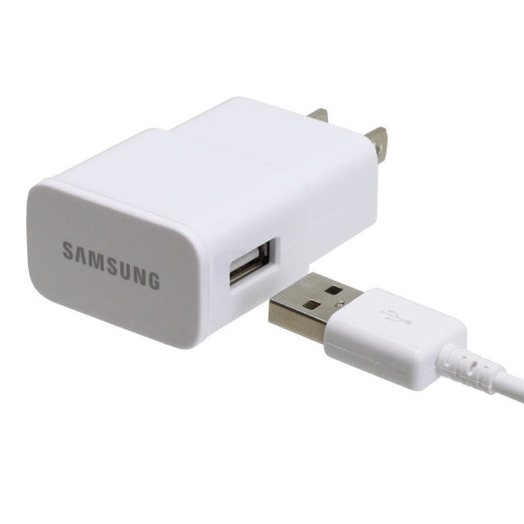 Samsung OEM Universal 2.0 Amp Micro Home Travel Charger for Samsung Galaxy S3/S4/Note 2 - Non-Retail Packaging - White (Discontinued by Manufacturer)