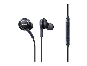 SAMSUNG STEREO HEADPHONES WITH MICROPHONE FOR GALAXY S8, S9, S8 PLUS, S9 PLUS, NOTE 8 AND NOTE 9 - 3.5 mm - DESIGNED BY AKG - BULK PACKAGING - TITANIUM GREY