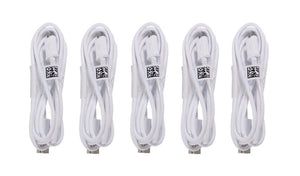 Samsung Universal Micro USB Data Cable for Galaxy Note 2, 5 Pack - Non-Retail Packaging - White