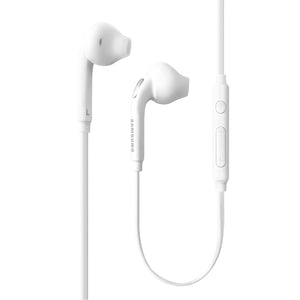 Samsung 3.5mm Earbud Stereo Quality Headphones for Galaxy S6 / S6 Edge EO-EG920BW - Comes with Extra Eal Gels!