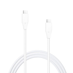 LG USB Cable Type C to Type C Data Charging Cable for Nexus 6P Charger, Nexus 5x Charger, Apple New Macbook, OnePlus 2, Nokia N1, Other Type-C Supported Devices - (WHITE) - (Non-Retail Packaging)