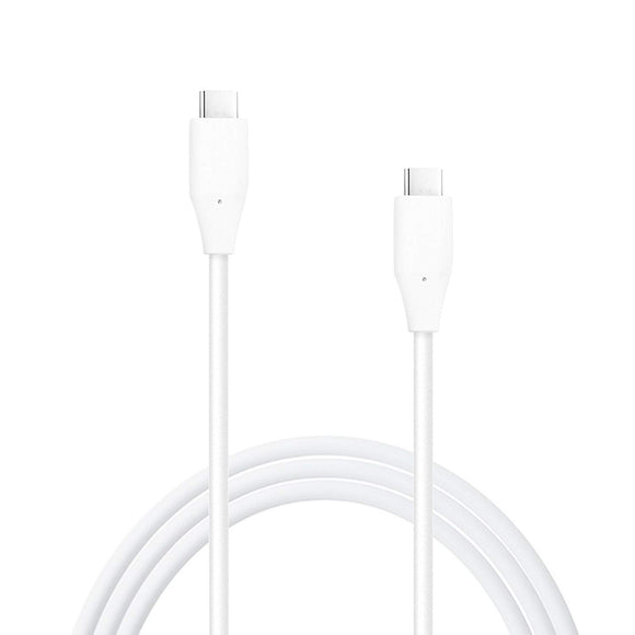 LG USB Cable Type C to Type C Data Charging Cable for Nexus 6P Charger, Nexus 5x Charger, Apple New Macbook, OnePlus 2, Nokia N1, Other Type-C Supported Devices - (WHITE) - (Non-Retail Packaging)